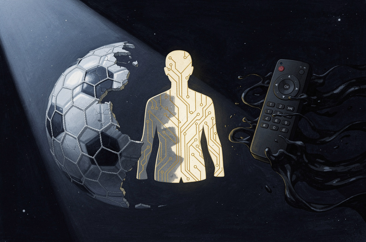 Editorial illustration for: UEFA Breaks From FIFA, AI Rewrites Security and Research, and Your Streaming Stick May Be Spying on You