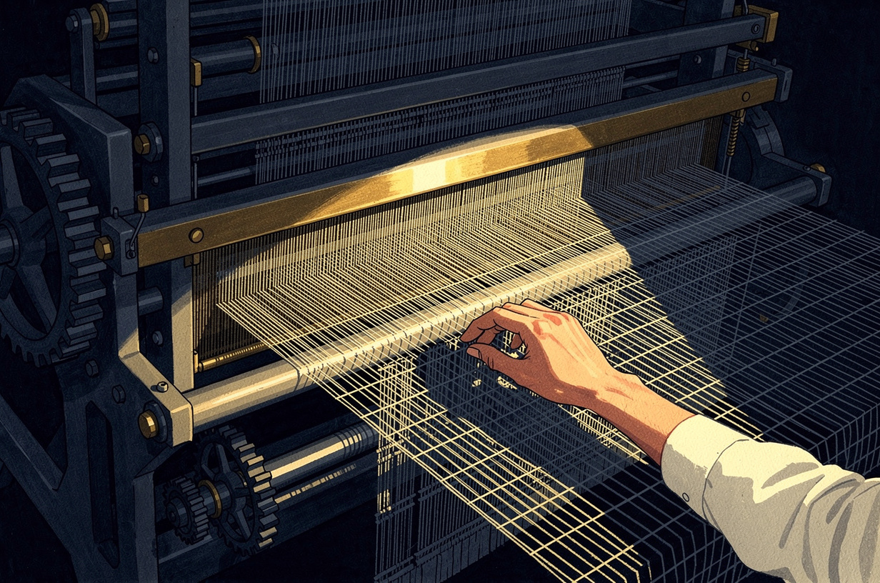 Editorial illustration for: From Elevator Algorithms to AI Bug Fixes: Hacker News Wrestles With the Gap Between Tools and Judgment