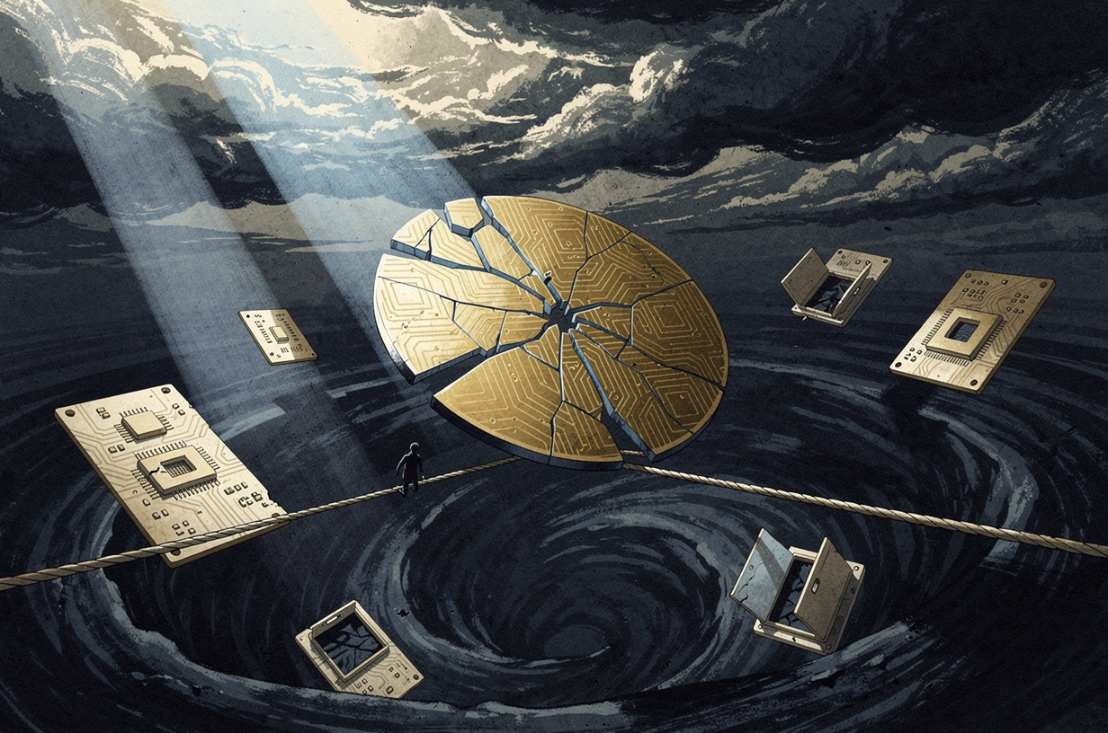 Editorial illustration for: AI Shortages, Open-Source Collapse, and Hardware Backdoors: The Week's Most Important Tech Stories
