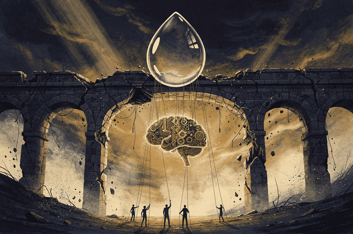 Editorial illustration for: From Bloated Weather Apps to Open-Weight AI: The Week's Defining Tensions in Developer Culture