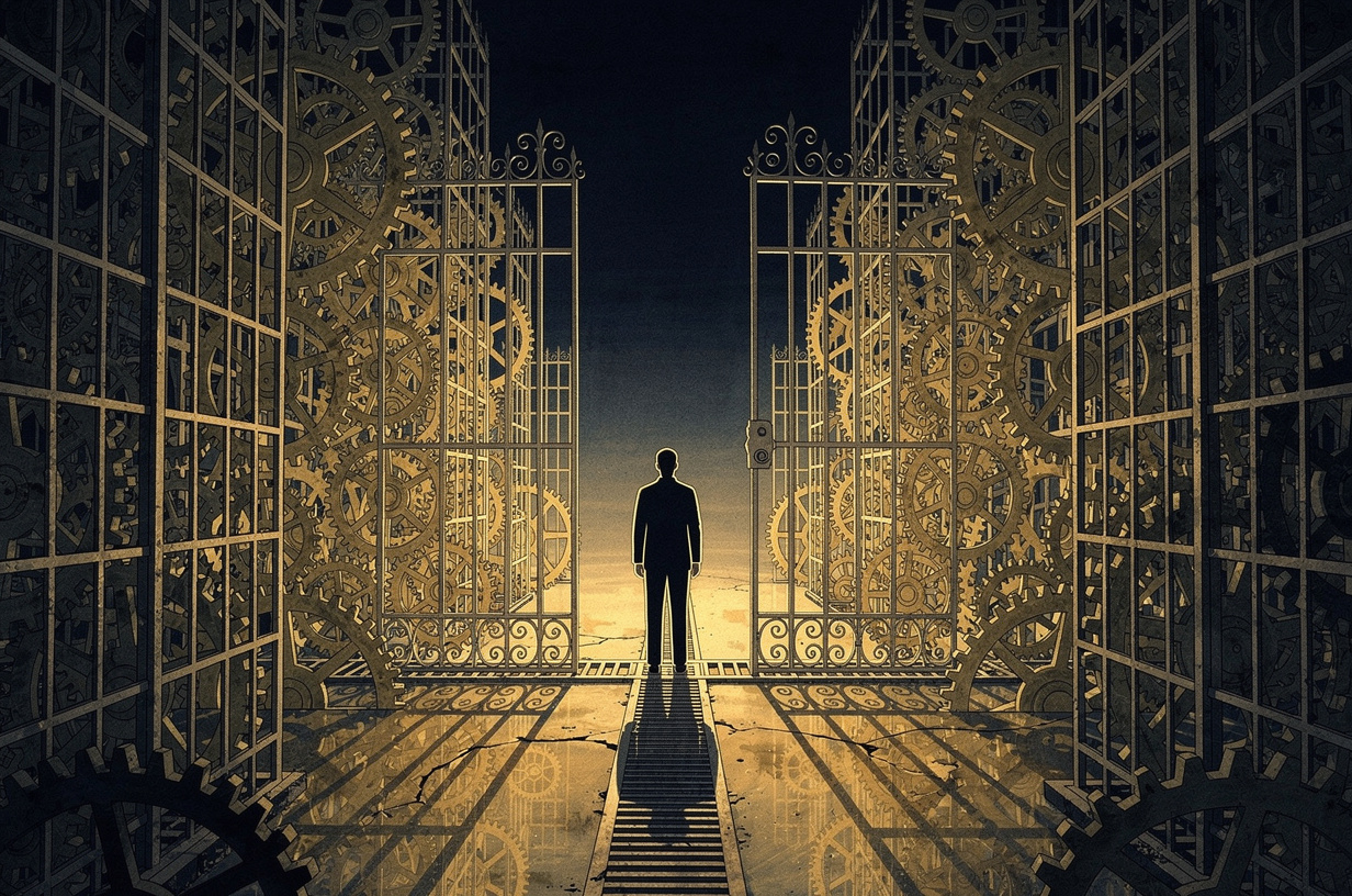 Editorial illustration for: Border Felonies, Trade Wars, and the Systems That Control Us: Hacker News's August 22nd Feed