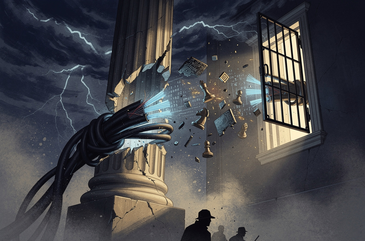 Editorial illustration for: Prediction Markets Dealt Legal Blow, AI Industry Shaken by API Revocation, and the Security Window Slams Shut