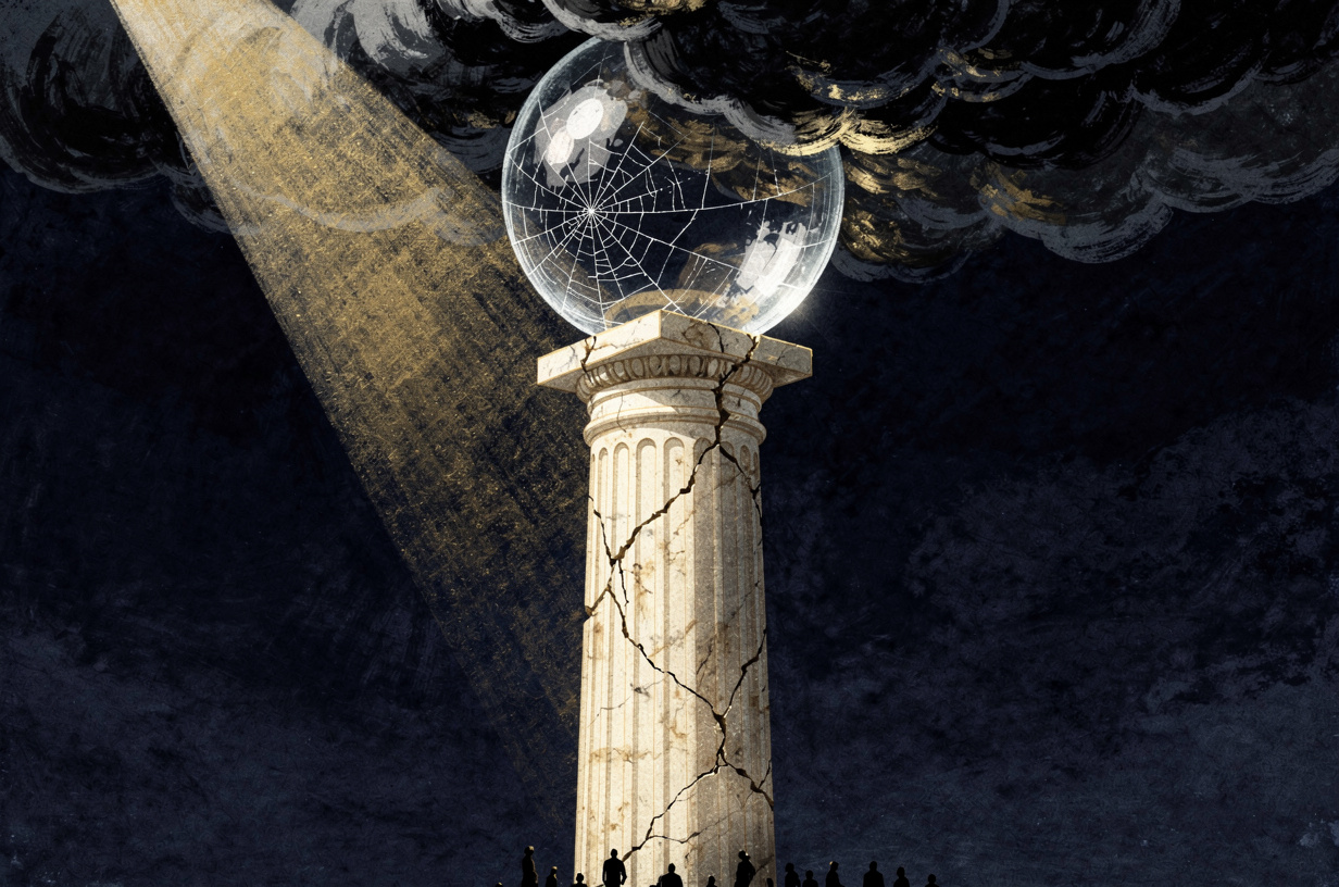 Editorial illustration for: Lebanon Strike Stalls Ceasefire Talks as Courts, AI Risks, and Fiscal Cracks Test American Institutions