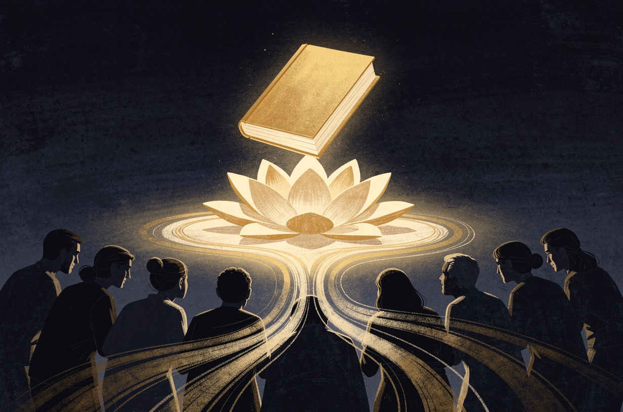 Editorial illustration for: The Eternal Word: An Introduction to Sikhism and the Guru Granth Sahib