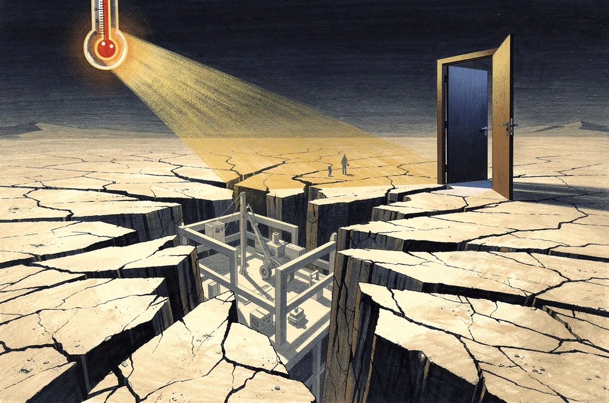Editorial illustration for: San Diego Bets $500 Million on Housing, Braces for Triple-Digit Heat, and Closes a Homicide Case in Logan Heights