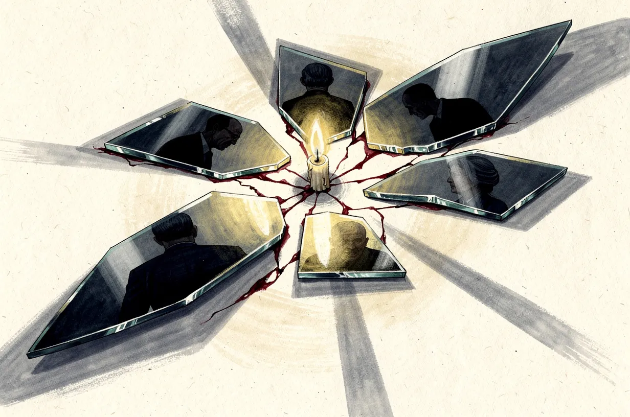 Editorial illustration for: Fractured Lives: Three Cases Where Trust Became the Deadliest Weapon