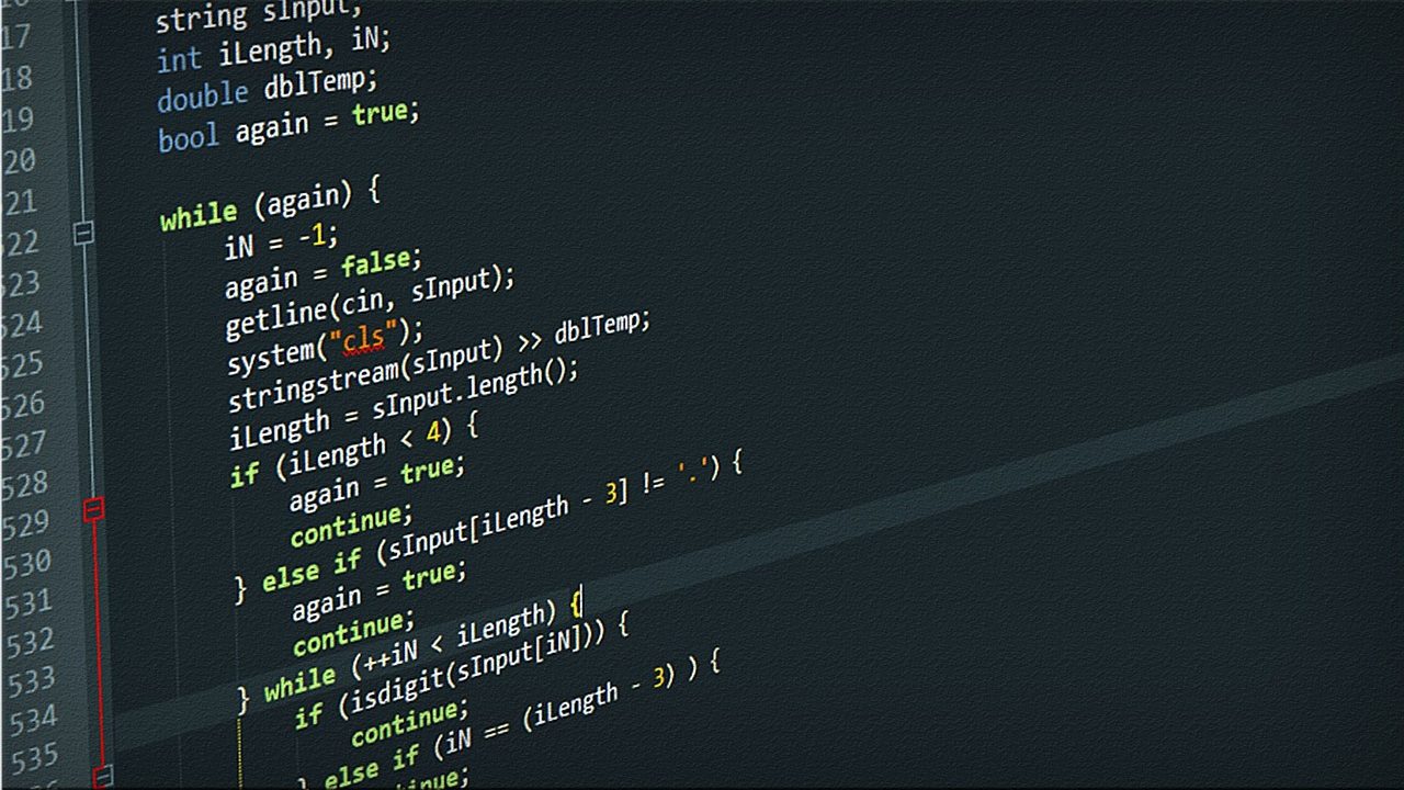 Dark terminal screen displaying lines of green code and command-line text.