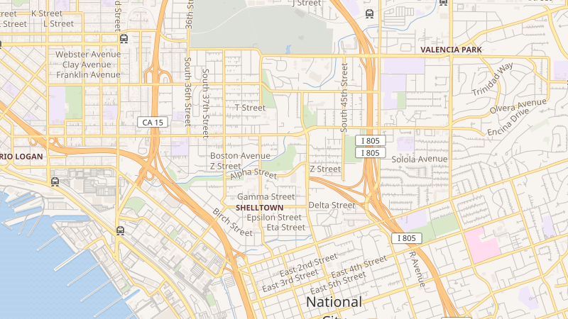 Map of Southcrest, San Diego, CA