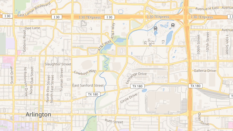 Map of Globe Life Field, Arlington, Texas