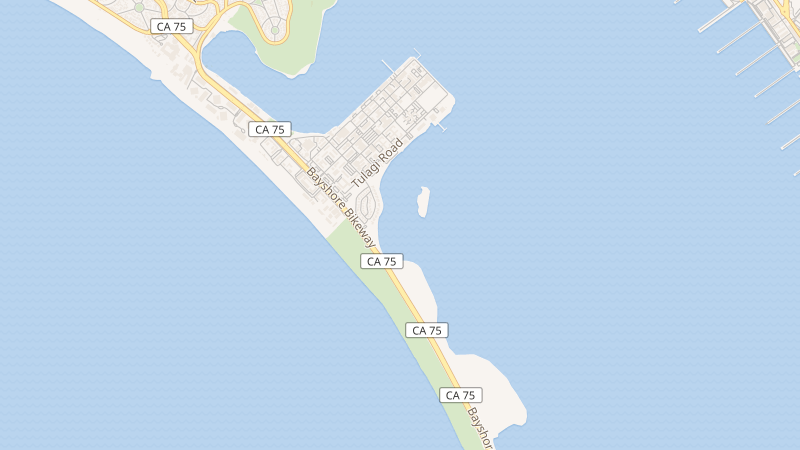 Map of Naval Base Coronado, Coronado, CA