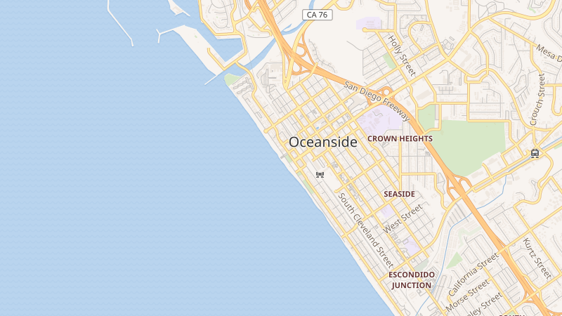 Map of Oceanside Pier, Oceanside, CA