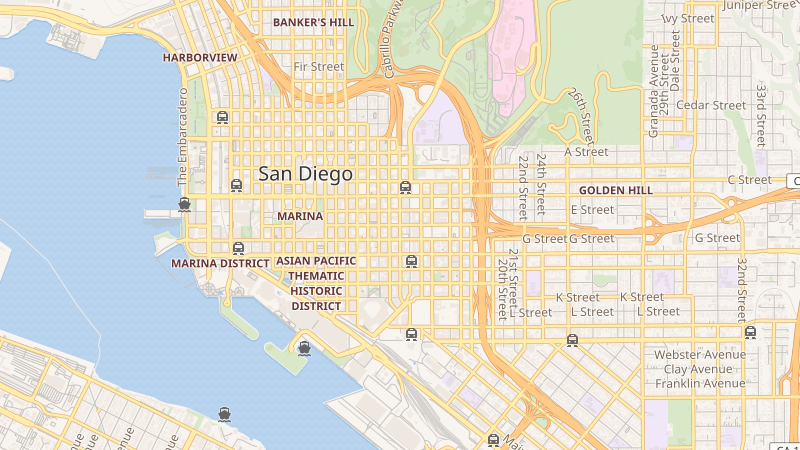 Map of East County, San Diego County, CA