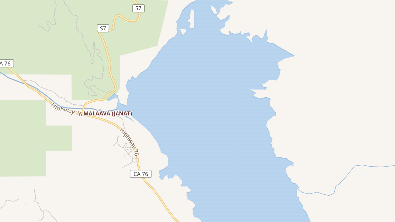 Map of Lake Henshaw, California