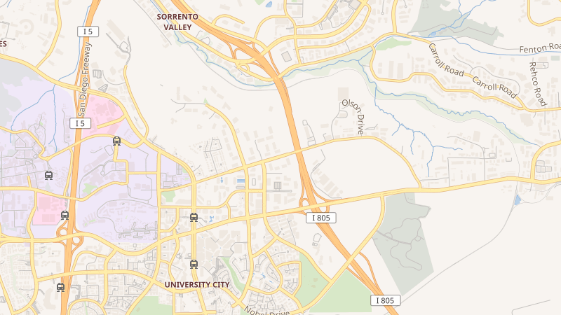 Map of 4801 Eastgate Mall, San Diego, CA