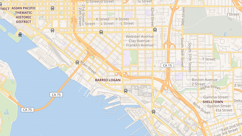 Map of 2777 Logan Ave., San Diego, CA