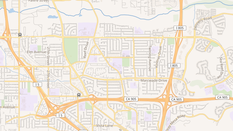 Map of Montgomery Middle School, San Diego, CA