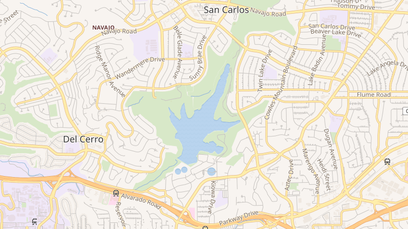 Map of Lake Murray, San Diego, CA