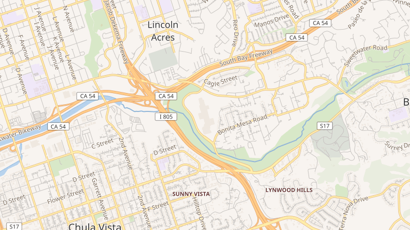 Map of Plaza Bonita, National City, CA