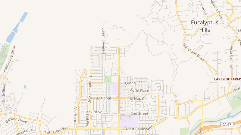 Map of 10601 Magnolia Avenue, Santee, CA