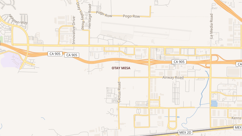 Map of Otay Mesa, San Diego, CA