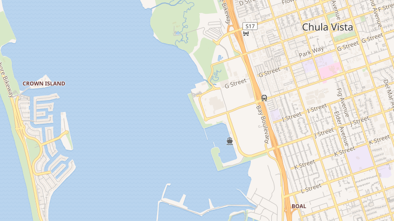 Map of Bayside Park, Chula Vista, CA