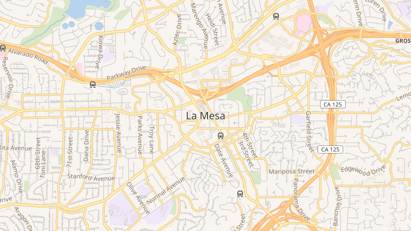 Map of La Mesa, CA