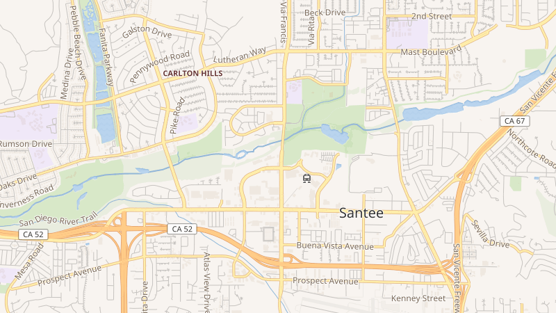 Map of 286 Town Center Parkway, Santee, CA