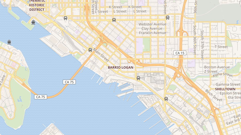Map of Barrio Logan, San Diego, CA